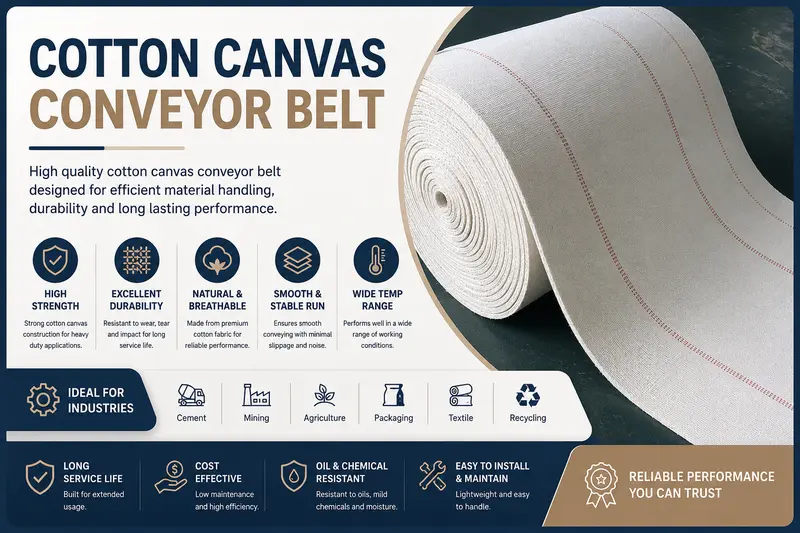 Cotton Canvas Belt industrial application